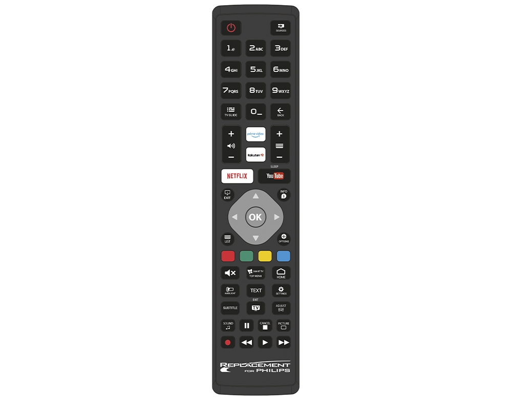 REMOTE CONTROLS REPLACEMENT RCU JOLLY LINE REPLACEMENT PHILIPS